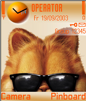 Тема Garfield 3 №170 для Nokia
