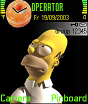 Тема Homer Simpson 3D №202 для Nokia