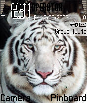 Тема White Tiger №504 для Nokia